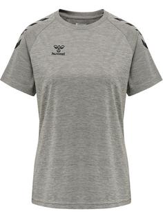 hummel hmlCORE XK CORE POLY T-SHIRT S/S WOMAN Funktionsshirt Damen GREY MELANGE