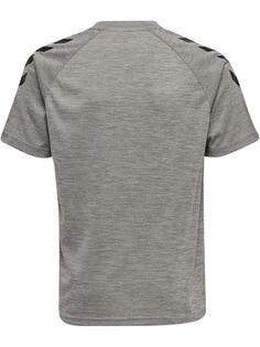 Rückansicht von hummel hmlCORE XK CORE POLY T-SHIRT S/S KIDS Funktionsshirt Kinder GREY MELANGE