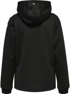 Rückansicht von hummel hmlCORE XK POLY SWEAT HOODIE WOMAN Hoodie Damen BLACK