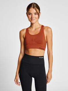 Rückansicht von hummel hmlMT SHAPING SEAMLESS SPORTS TOP Funktionstop Damen ARABIAN SPICE
