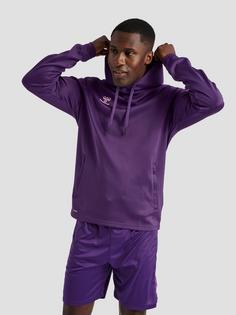 Rückansicht von hummel hmlCORE XK POLY SWEAT HOODIE Hoodie ACAI