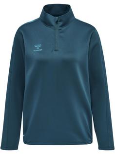 hummel hmlCORE XK HALF ZIP SWEAT WOMAN Funktionssweatshirt Damen BLUE CORAL