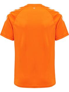 Rückansicht von hummel hmlCORE XK CORE POLY T-SHIRT S/S KIDS Funktionsshirt Kinder ORANGE TIGER