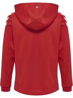 Rückansicht von hummel hmlCORE XK POLY KIDS SWEAT HOODIE Hoodie Kinder TRUE RED