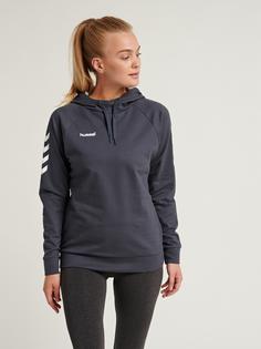 Rückansicht von hummel HMLGO COTTON HOODIE WOMAN Hoodie Damen INDIA INK