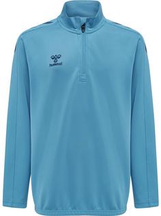 hummel hmlCORE XK HALF ZIP POLY SWEAT KIDS Funktionssweatshirt Kinder BLUE DANUBE