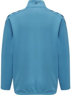 Rückansicht von hummel hmlCORE XK HALF ZIP POLY SWEAT KIDS Funktionssweatshirt Kinder BLUE DANUBE