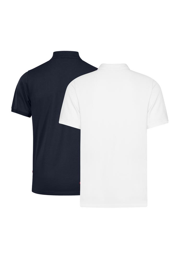 DANISH ENDURANCE DANISH ENDURANCE Classic Fit Poloshirt Herren - White/Navy - 0 | SportScheck