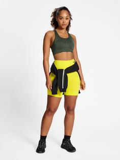 Rückansicht von hummel hmlMT SHAPING SEAMLESS SPORTS TOP Funktionstop Damen CLIMBING IVY