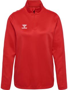 hummel hmlCORE XK HALF ZIP SWEAT WOMAN Funktionssweatshirt Damen TRUE RED