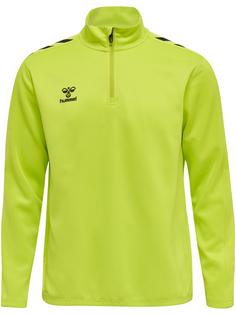 hummel hmlCORE XK HALF ZIP POLY SWEAT Funktionssweatshirt LIME POPSICLE