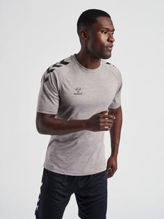 Rückansicht von hummel hmlCORE XK CORE POLY T-SHIRT S/S Funktionsshirt GREY MELANGE