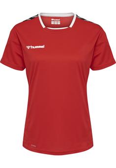 hummel hmlAUTHENTIC POLY JERSEY WOMAN S/S Funktionsshirt Damen TRUE RED