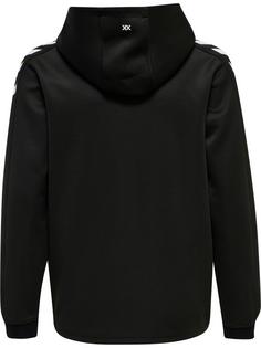 Rückansicht von hummel hmlCORE XK POLY KIDS SWEAT HOODIE Hoodie Kinder BLACK/BLACK