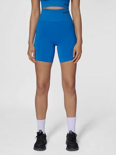 Rückansicht von hummel hmlTIF SEAMLESS SHORTS Funktionsshorts Damen OLYMPIAN BLUE