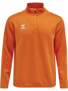 hummel hmlCORE XK HALF ZIP POLY SWEAT Funktionssweatshirt ORANGE TIGER