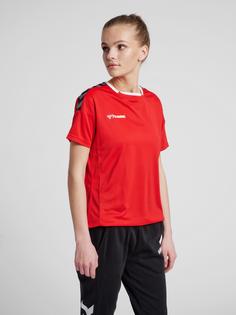 Rückansicht von hummel hmlAUTHENTIC POLY JERSEY WOMAN S/S Funktionsshirt Damen TRUE RED
