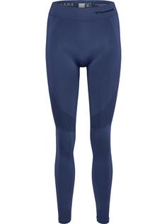 hummel hmlMT SHAPING SEAMLESS MW TIGHTS Tights Damen BLUE INDIGO