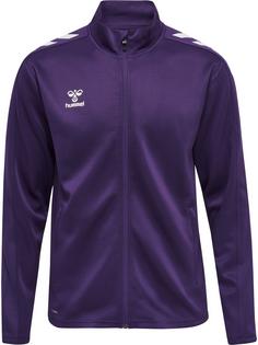 hummel hmlCORE XK POLY ZIP SWEAT Funktionssweatshirt ACAI/WHITE