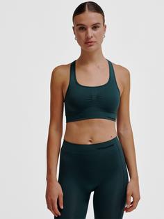 Rückansicht von hummel hmlMT SHAPING SEAMLESS SPORTS TOP Funktionstop Damen GREEN GABLES