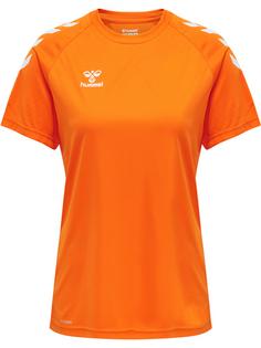 hummel hmlCORE XK CORE POLY T-SHIRT S/S WOMAN Funktionsshirt Damen ORANGE TIGER