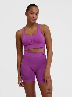 Rückansicht von hummel hmlMT SHAPING SEAMLESS SPORTS TOP Funktionstop Damen CATTLEYA ORCHID