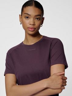 Rückansicht von hummel hmlMT VANJA T-SHIRT Funktionsshirt Damen PLUM PERFECT