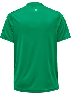 Rückansicht von hummel hmlCORE XK STRIPED JERSEY KIDS S/S Funktionsshirt Kinder JELLY BEAN/WHITE