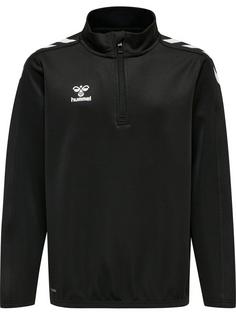 hummel hmlCORE XK HALF ZIP POLY SWEAT KIDS Funktionssweatshirt Kinder BLACK/BLACK