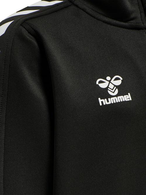 Rückansicht von hummel hmlCORE XK HALF ZIP POLY SWEAT KIDS Funktionssweatshirt Kinder BLACK/BLACK