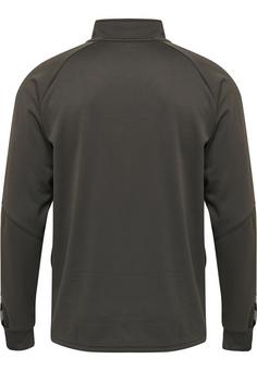 Rückansicht von hummel hmlAUTHENTIC KIDS POLY ZIP JACKET Funktionssweatshirt Kinder ASPHALT