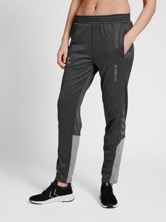 Rückansicht von hummel hmlGG12 ACTION TRAINING PANTS WOMAN Trainingshose Damen FORGED IRON