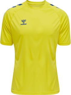 hummel hmlCORE XK CORE POLY T-SHIRT S/S Funktionsshirt BLAZING YELLOW/TRUE BLUE