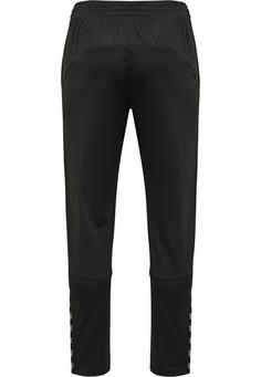Rückansicht von hummel hmlAUTHENTIC KIDS POLY PANT Trainingshose Kinder BLACK/WHITE