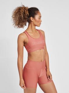 Rückansicht von hummel hmlTE TOLA SPORTS BRA Funktionstop Damen WITHERED ROSE