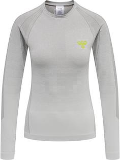 hummel hmlGG12 TRAINING SEAMLESS L/S WOMAN Funktionsshirt Damen ALLOY MELANGE