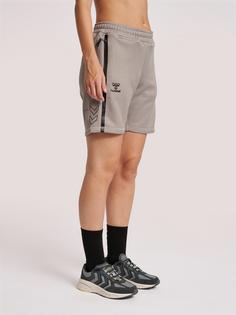 Rückansicht von hummel hmlCIMA XK SHORTS WOMAN Funktionsshorts Damen GREY MELANGE