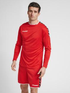Rückansicht von hummel hmlAUTHENTIC POLY JERSEY L/S Funktionsshirt Herren TRUE RED