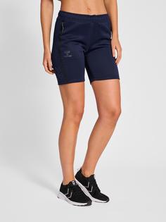 Rückansicht von hummel hmlCIMA XK SHORTS WOMAN Funktionsshorts Damen MARINE