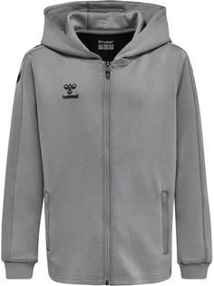hummel hmlCORE XK POLY ZIP HOOD SWEAT KIDS Funktionssweatshirt Kinder GREY MELANGE