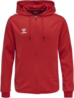 hummel hmlCORE XK POLY ZIP HOOD SWEAT Funktionssweatshirt Kinder TRUE RED
