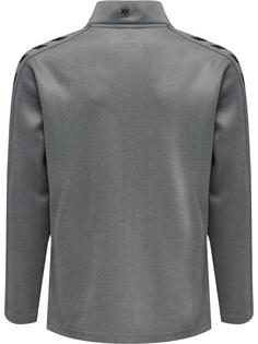 Rückansicht von hummel hmlCORE XK POLY ZIP SWEAT KIDS Funktionssweatshirt Kinder GREY MELANGE