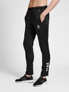 Rückansicht von hummel hmlCORE XK POLY PANTS WOMAN Trainingshose Damen BLACK/BLACK