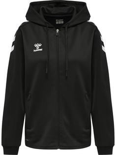 hummel hmlCORE XK POLY ZIP HOOD SWEAT WOMA Funktionssweatshirt Damen BLACK