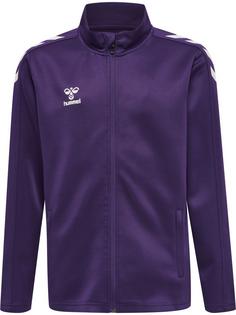 hummel hmlCORE XK POLY ZIP SWEAT KIDS Funktionssweatshirt Kinder ACAI/WHITE