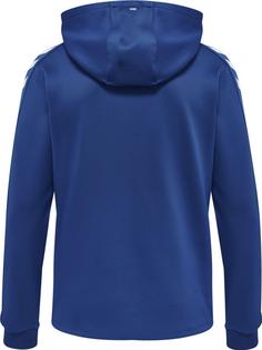 Rückansicht von hummel hmlCORE XK POLY ZIP HOOD SWEAT Funktionssweatshirt Kinder TRUE BLUE