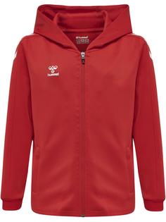 hummel hmlCORE XK POLY ZIP HOOD SWEAT KIDS Funktionssweatshirt Kinder TRUE RED