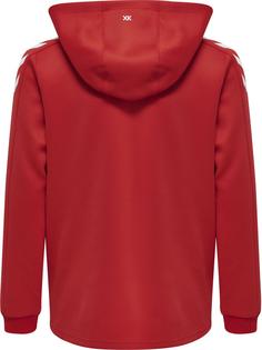 Rückansicht von hummel hmlCORE XK POLY ZIP HOOD SWEAT KIDS Funktionssweatshirt Kinder TRUE RED