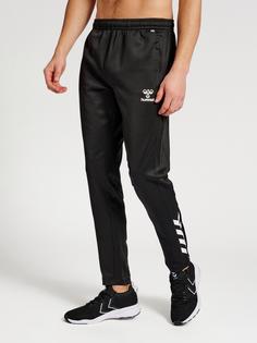 Rückansicht von hummel hmlCORE XK POLY PANTS Trainingshose BLACK/BLACK