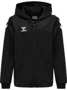 hummel hmlCORE XK POLY ZIP HOOD SWEAT KIDS Funktionssweatshirt Kinder BLACK/BLACK